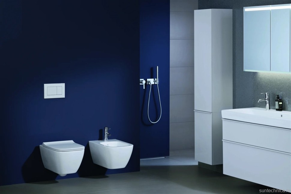 Унитаз подвесной Geberit Smyle Square 500.685.01.1 с микролифтом