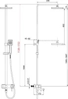 Душевая стойка Lemark Tropic LM7004C Душевая стойка Lemark Tropic LM7004C