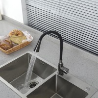 Смеситель для кухни Frap H44 F4044-9 оружейная сталь