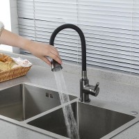 Смеситель для кухни Frap H44 F4044-9 оружейная сталь