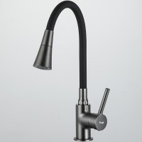 Смеситель для кухни Frap H44 F4044-9 оружейная сталь