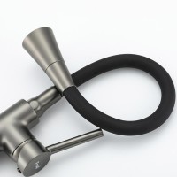 Смеситель для кухни Frap H44 F4044-9 оружейная сталь