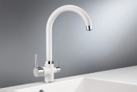 Смеситель для кухни Granula 2168, арктик