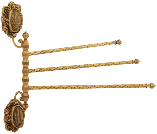 Полотенцедержатель Migliore Cleopatra 16645 тройной поворотный, бронза