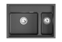 Мойка кухонная Granula Kitchen Space 7302i черная Мойка кухонная Granula Kitchen Space 7302i черная