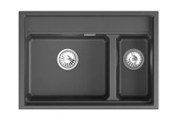 Мойка кухонная Granula Kitchen Space 7302i черная Мойка кухонная Granula Kitchen Space 7302i черная