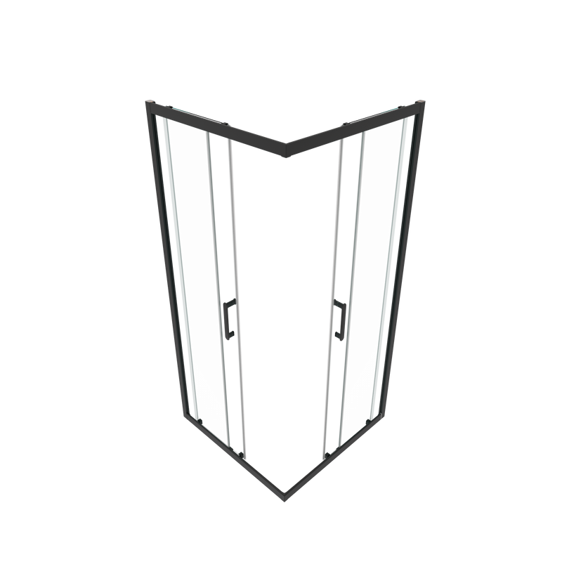 Душевой уголок Triton Фикс 90х90 см, без поддона, профиль черный