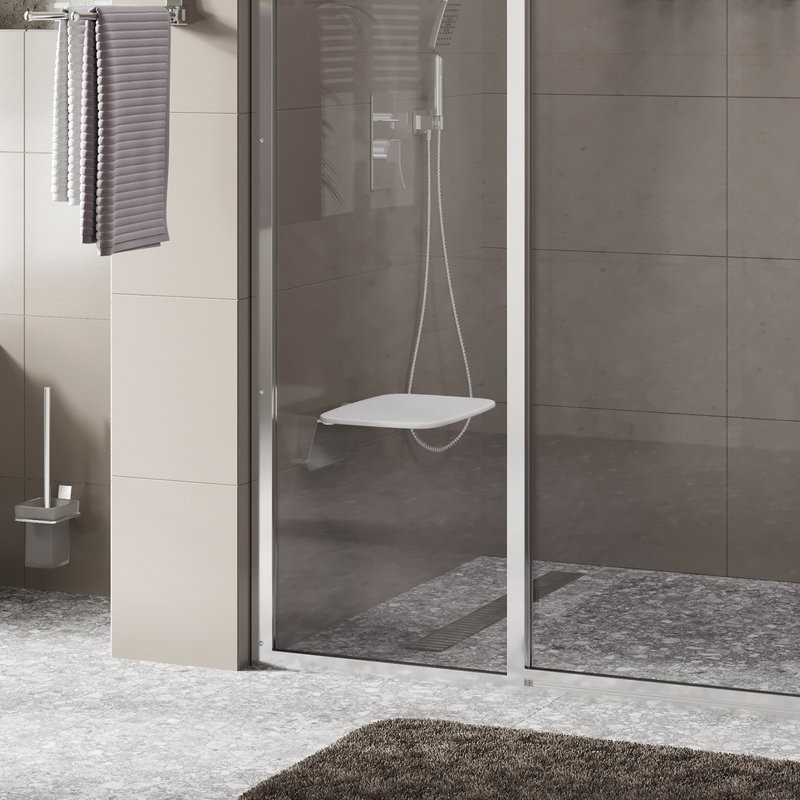 Сиденье для душа Wasserkraft SS401 белое