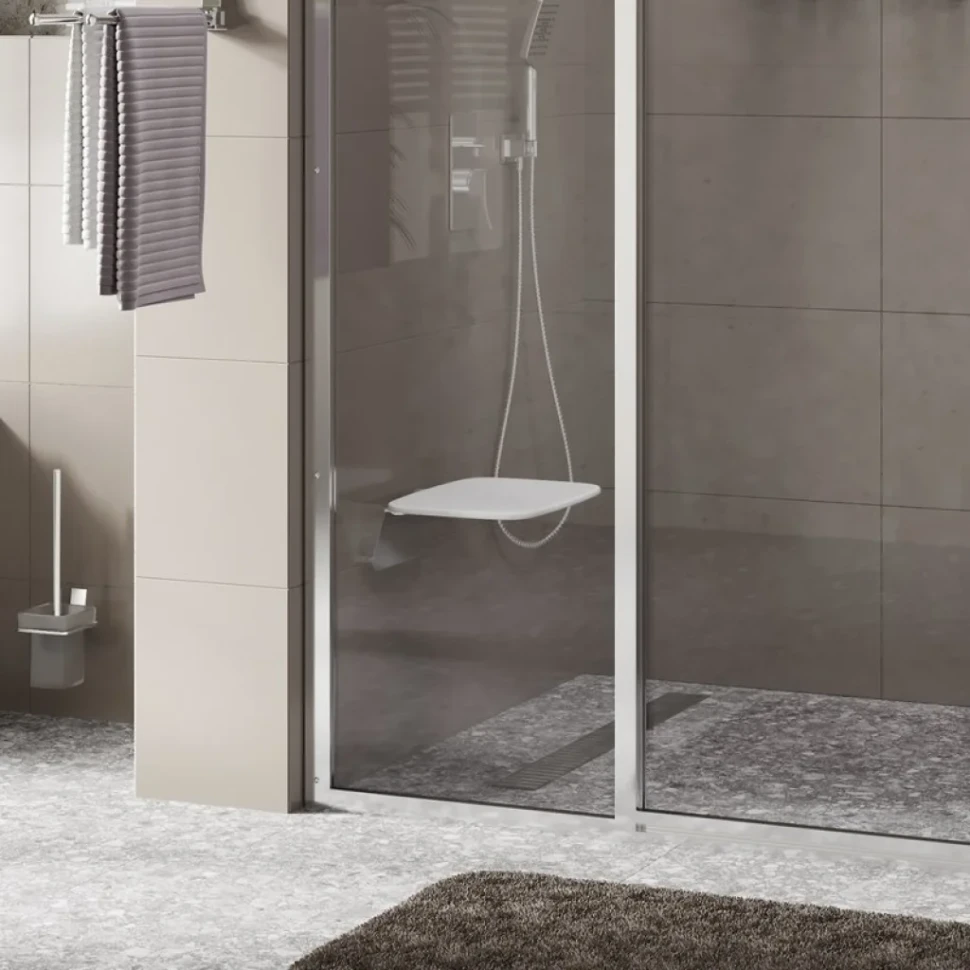 Сиденье для душа Wasserkraft SS401 белое