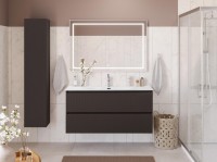 Тумба под раковину без столешницы BelBagno Uno 120 подвесная, 2 ящика, матовая темно-серая