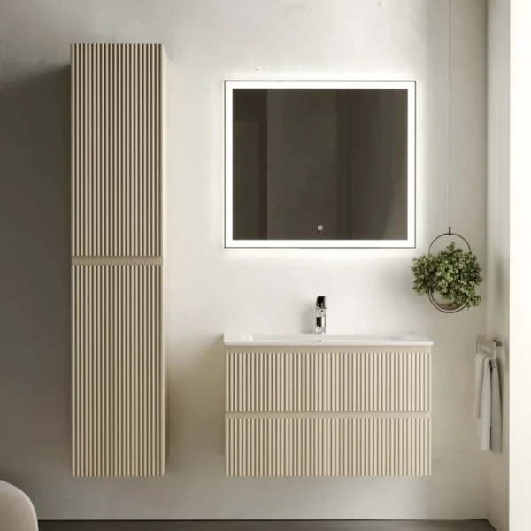 Мебель для ванной комнаты Sancos Snob R 80 см, beige soft