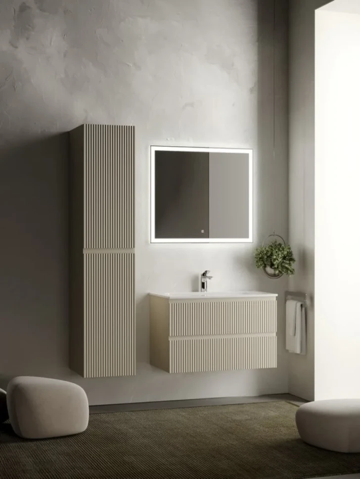 Мебель для ванной комнаты Sancos Snob R 80 см, beige soft