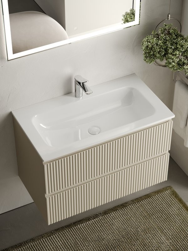 Мебель для ванной комнаты Sancos Snob R 80 см, beige soft