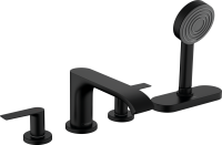 Смеситель на борт ванны Hansgrohe Vivenis 75444670 матовый черный