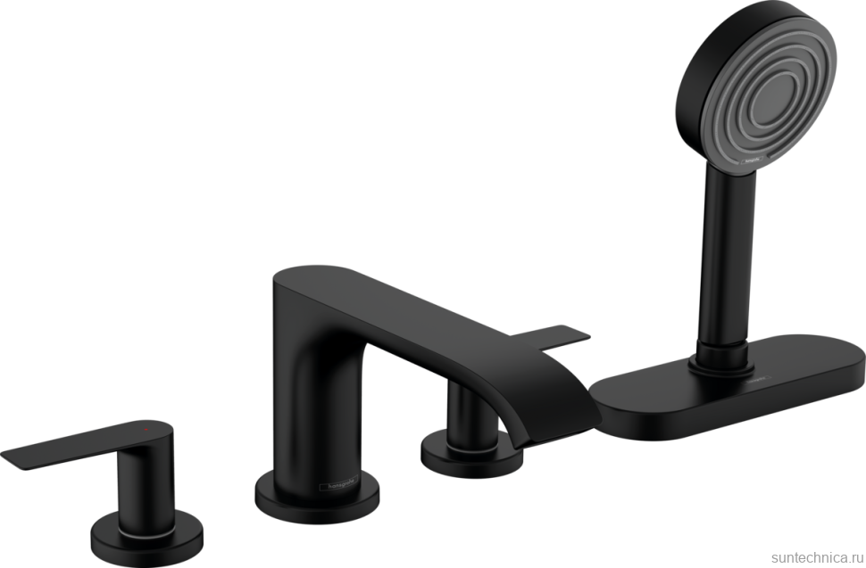 Смеситель на борт ванны Hansgrohe Vivenis 75444670 матовый черный