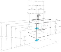 Тумба под раковину AQUATON Оливия 70 белая матовая
