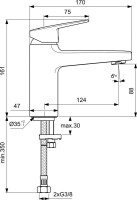 Смеситель для раковины Ideal Standard Ceraplan BD222AA хром