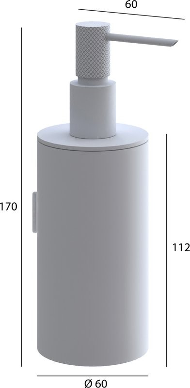 Дозатор Boheme Uno 10977-MW matt white