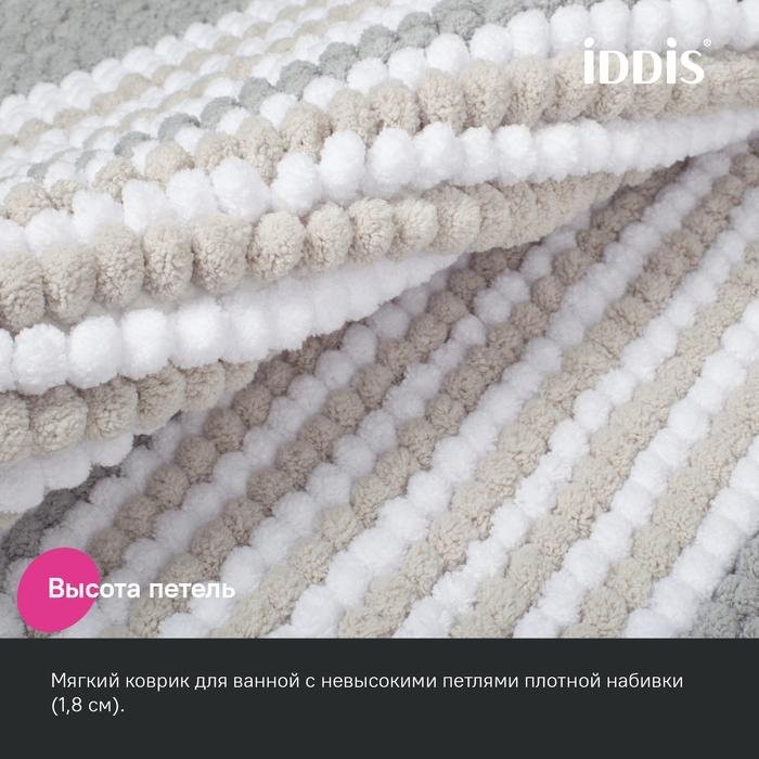 Коврик IDDIS Base BC06P58i12 50х80, серый