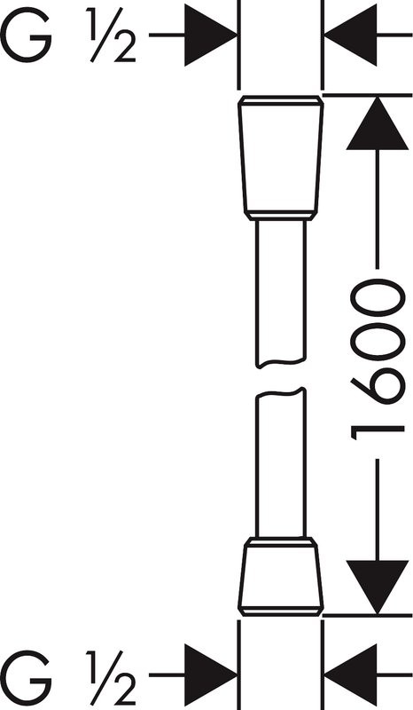 Душевой шланг Hansgrohe Isiflex 28276670 матовый черный
