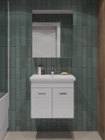 Тумба под раковину Orange Таис 60, белый глянец