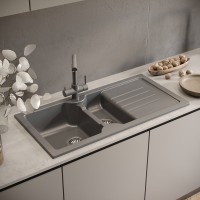 Мойка кухонная Domaci Сиена 54100-112 антрацит Мойка кухонная Domaci Сиена 54100-112 антрацит
