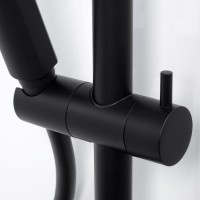 Душевая стойка Wasserkraft Thermo A11401 черная матовая
