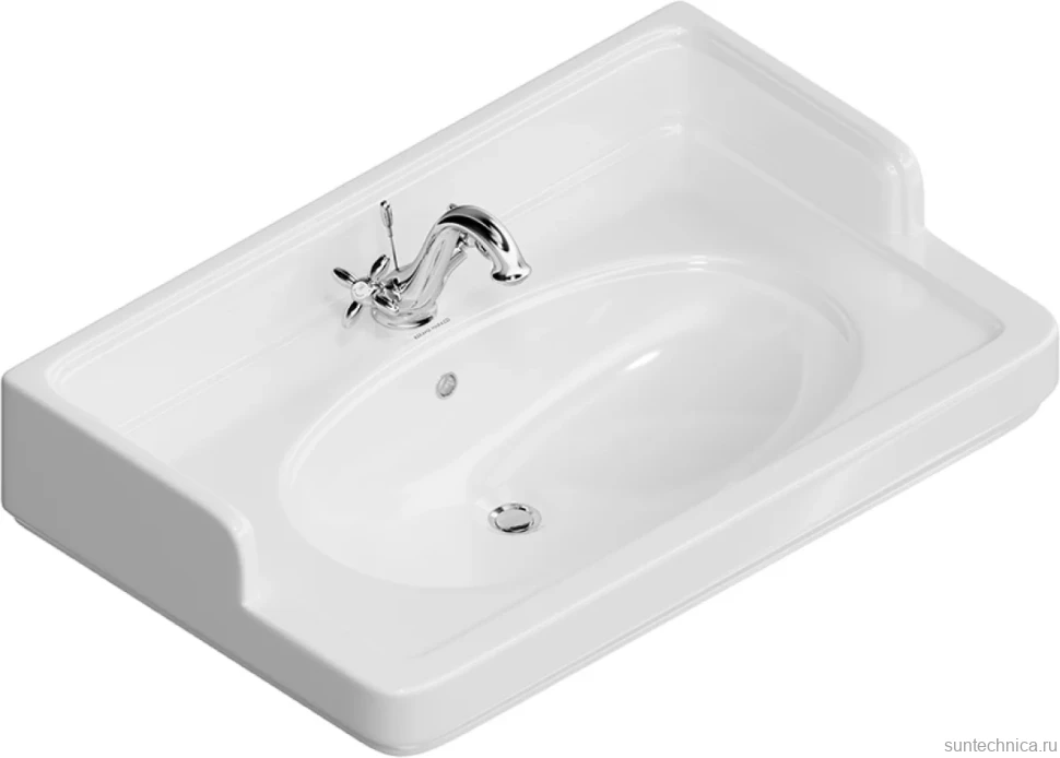 Тумба с раковиной KERAMA MARAZZI Pompei N 80 белая, с 2 ящиками