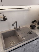 Мойка кухонная Emar Quartz EMQ-1800.Q Алмаз Мойка кухонная Emar Quartz EMQ-1800.Q Алмаз