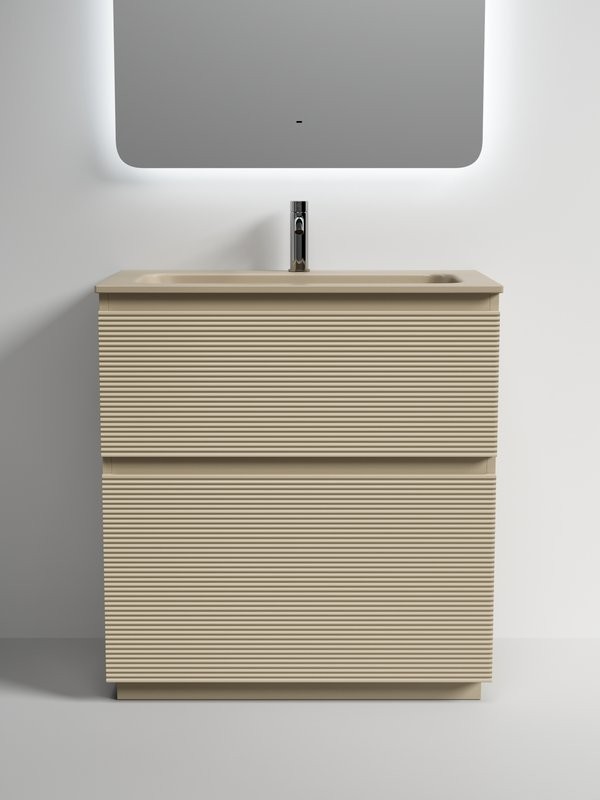 Тумба с раковиной Sancos Folk Floor 80 напольная, капучино, раковина CN7012MC