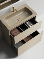 Тумба с раковиной Sancos Folk Floor 80 напольная, капучино, раковина CN7012MC