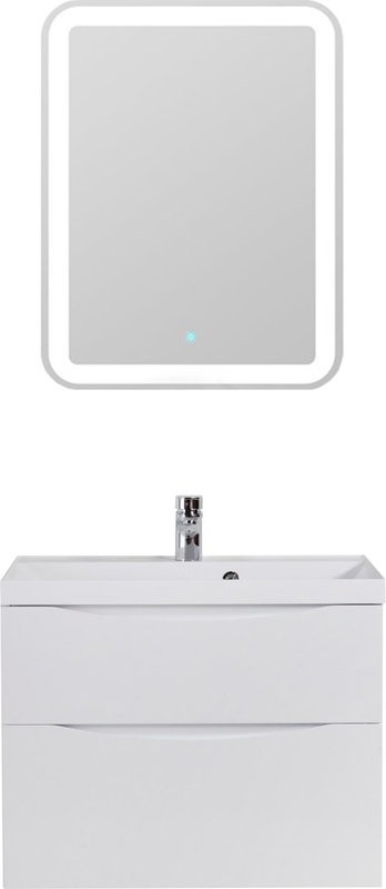 Тумба под раковину BelBagno Marino H60 bianco lucido, 80 см