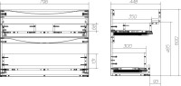 Тумба под раковину BelBagno Marino H60 bianco lucido, 80 см
