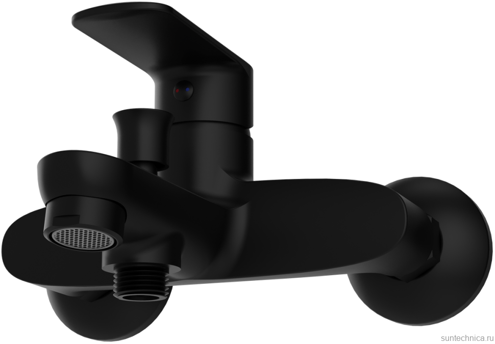 Смеситель для ванны с душем STWORKI Хадстен S17100BK матовый чёрный