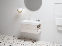 Тумба под раковину без столешницы Ravak Lite SD 80 R алебастровая розовая