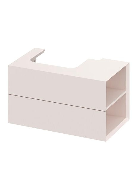 Тумба под раковину без столешницы Ravak Lite SD 80 R алебастровая розовая