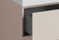 Тумба под раковину без столешницы Ravak Lite SD 80 R алебастровая розовая