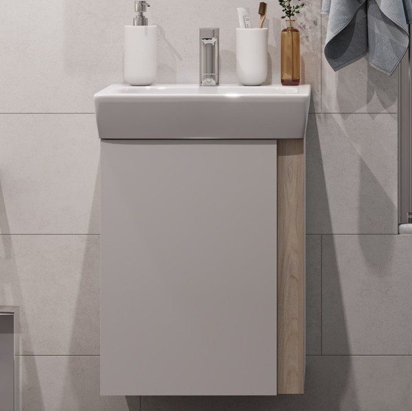 Тумба под раковину AQUATON Кантри 50 белый/дуб верона