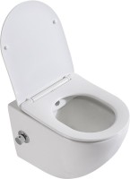 Комплект Унитаз подвесной BelBagno Uno BB3105CHR-BS/SC с микролифтом, со смесителем и функцией биде + Крепления Geberit Duofix 111.815.00.1 к стене + Звукоизоляция + Инсталляция UP 320 111.300.00.5 + Кнопка Sigma 01 115.770.11.5 белая