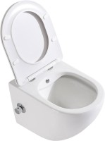 Комплект Унитаз подвесной BelBagno Uno BB3105CHR-BS/SC с микролифтом, со смесителем и функцией биде + Крепления Geberit Duofix 111.815.00.1 к стене + Звукоизоляция + Инсталляция UP 320 111.300.00.5 + Кнопка Sigma 01 115.770.11.5 белая
