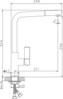 Смеситель для кухни Haiba HB70501-7