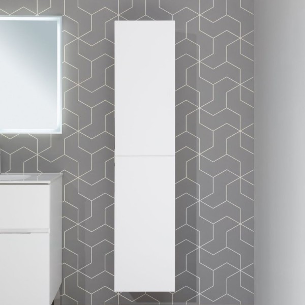 Шкаф пенал для ванной Aquanet Алвита new 35 белый матовый