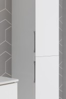 Шкаф пенал для ванной Aquanet Алвита new 35 белый матовый