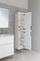 Шкаф пенал для ванной Aquanet Алвита new 35 белый матовый