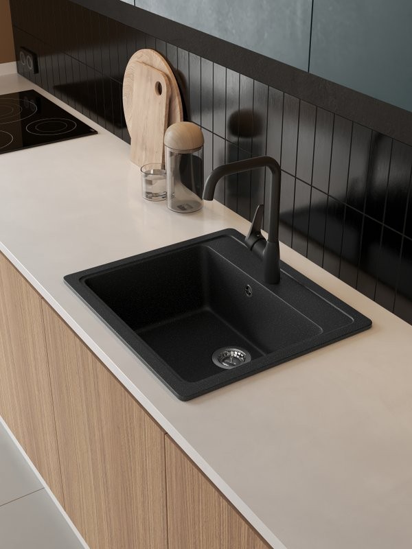 Мойка кухонная Domaci Болонья М-09-002 черная