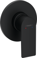 Встраиваемый смеситель для душа и ванны Hansgrohe Rebris E 72658670 С ВНУТРЕННЕЙ ЧАСТЬЮ, черный матовый