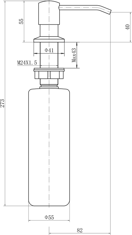 Дозатор для кухонной мойки Fashun A403-17 графит