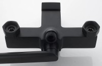 Смеситель с длинным изливом для ванны Shevanik S9622H черный