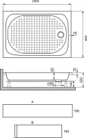 Поддон для душа RGW Lux TN 16180280-21 Поддон для душа RGW Lux TN 16180280-21