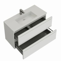 Тумба под раковину без столешницы Allen Brau Eclipse 2.0 100 матовый белый